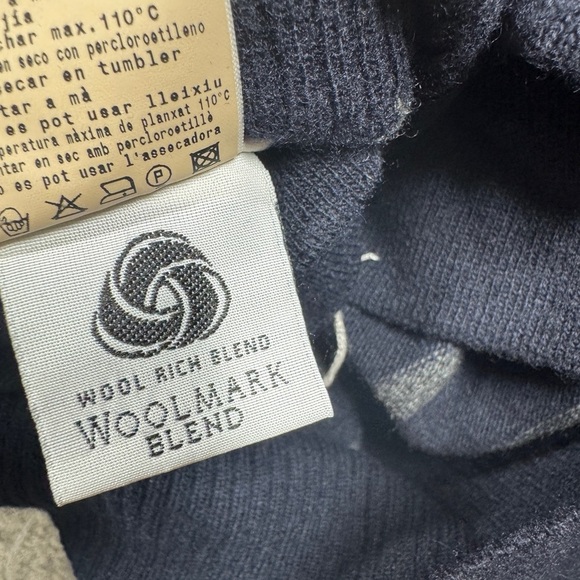 Armand Basi Men’s Wool Cashmere Blend Argyle Plaid Knit Faux Cardigan Sweater L - Picture 16 of 16